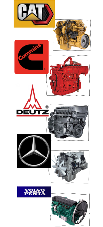 CAT, CUMMINS, DEUTZ, MERCEDES, VOLVO PENTA двигателя в Казахстане