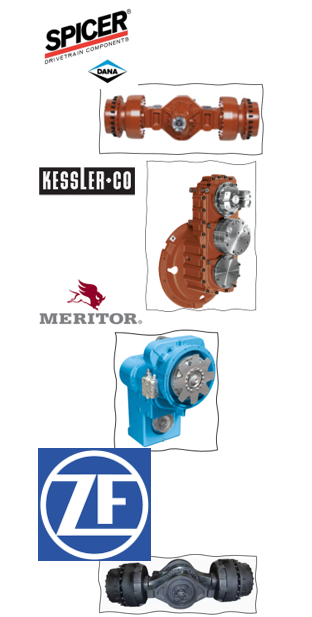 DANA, ALISON, CAT, MERITOR, ZF трансмиссии в Казахстане
